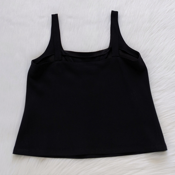 Vintage Sonia Rykiel Black Sleeveless Silky Tank Top Made In France Size 40/M - Picture 5 of 9